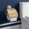 Wall Mounted Paper Towel Holder Antique Gold Tissue Holder  Bathroom Restroom Toilet