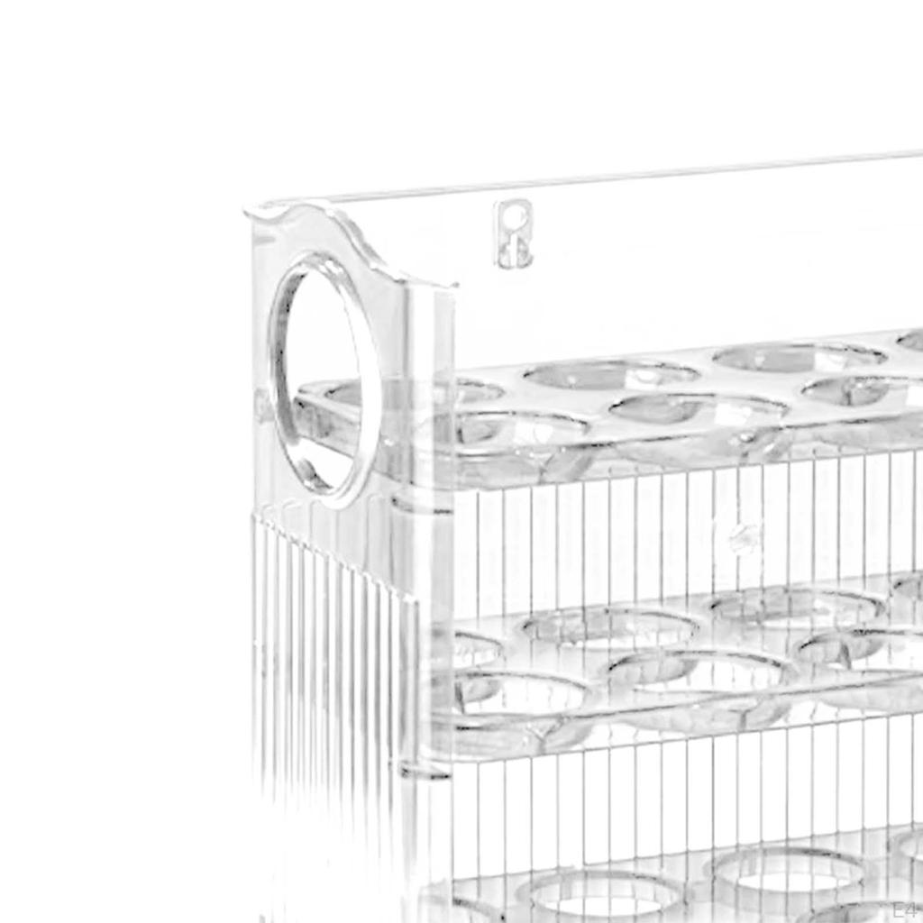 3 Layer Fridge Egg Tray Container Holder,Egg Fresh Storage Box for Table Countertop
