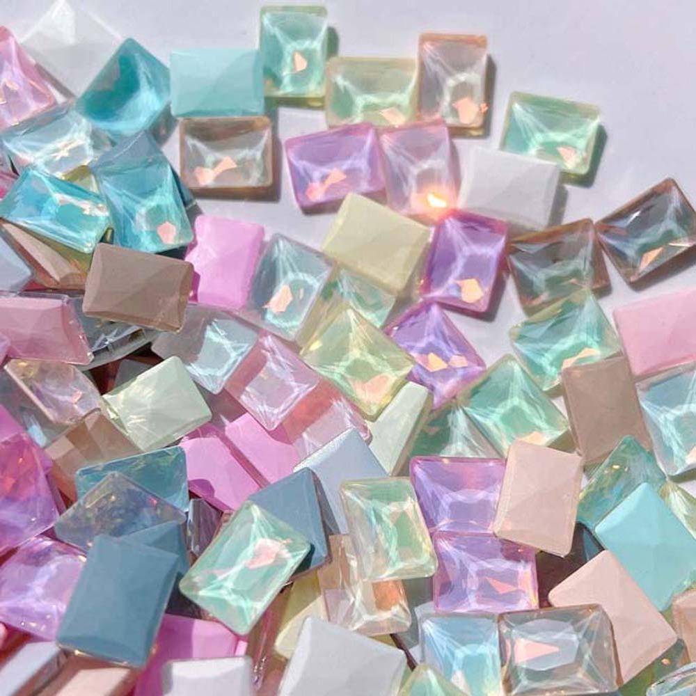 Love Heart Nail Decorations Macaroon Color Nail Accessories Japanese Nail Rhinestones  Nail Salon