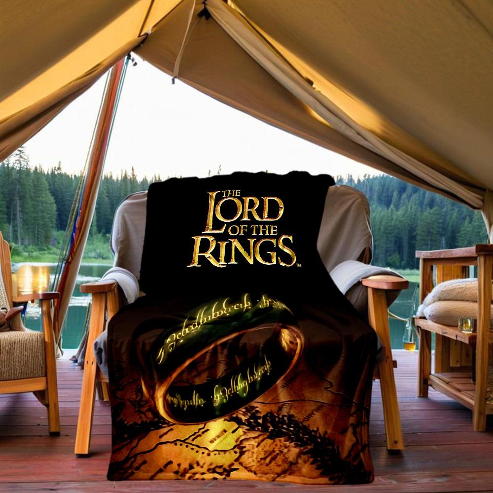 1PC The Lord of the Rings Outdoor Blanket Lightweight Flannel, Soft & Warm, All-Season, Outdoor, Camping, Living Room, Office, L1106094