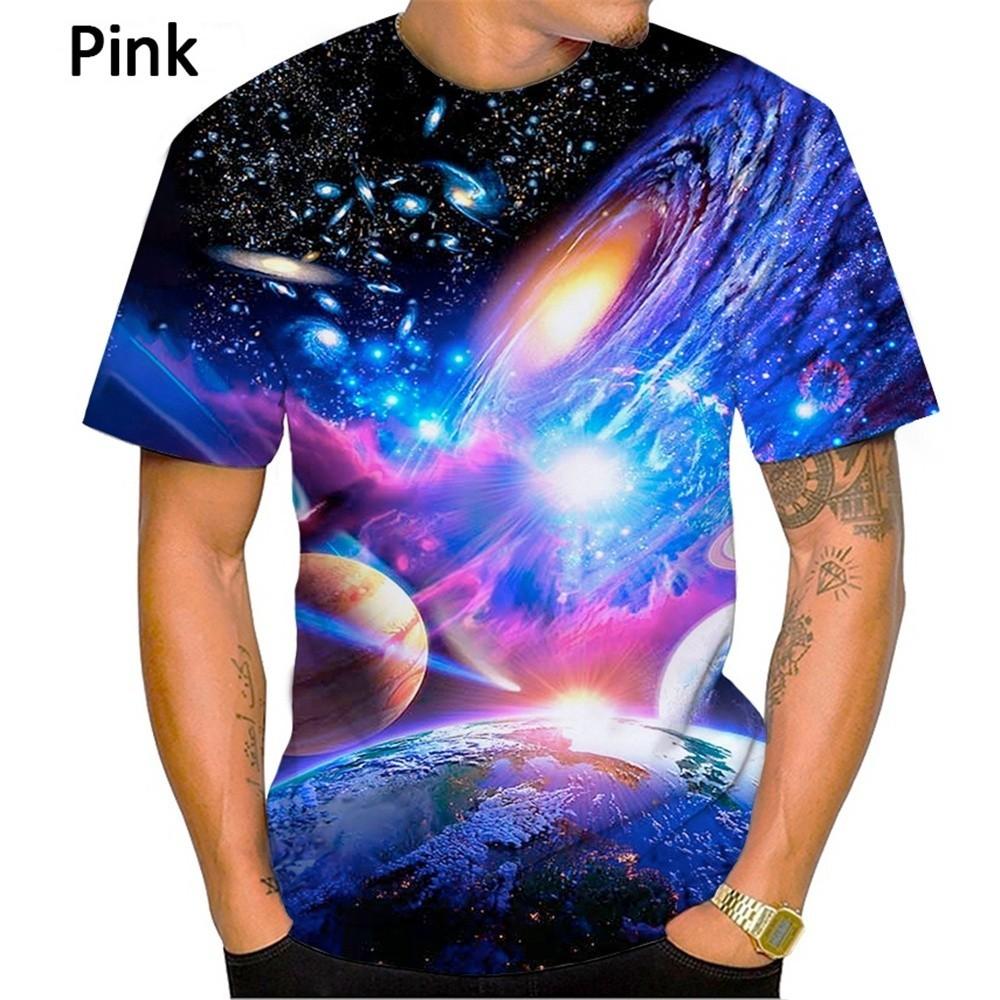 

New Men s and Women s Fashion 3D Printed T-shirt with Colorful Pattern Galaxy T-shirt XL