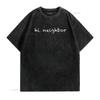 Hi Neighbor T shirt for men women and youth Black vintage Washed fashion Breathable Unisex Casual streetwear Stretched