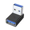 USB 3.0 Male To Female 90 Degree Right Angle Extension Adapter USB Upward Connector Data Sync for Laptop PC USB Fan