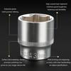 1/2inch Socket Adapter Square Drive Hex Holder Electric Ratchet Wrench Adapter