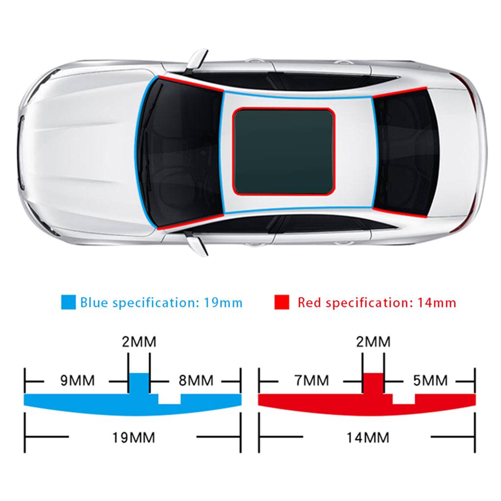 Windschutzscheibengummidichtung Windschutzscheibenzierleiste Auto-Wetterdichtung T-Form Dichtstreifen für Auto vorne hinten Windschutzscheibe