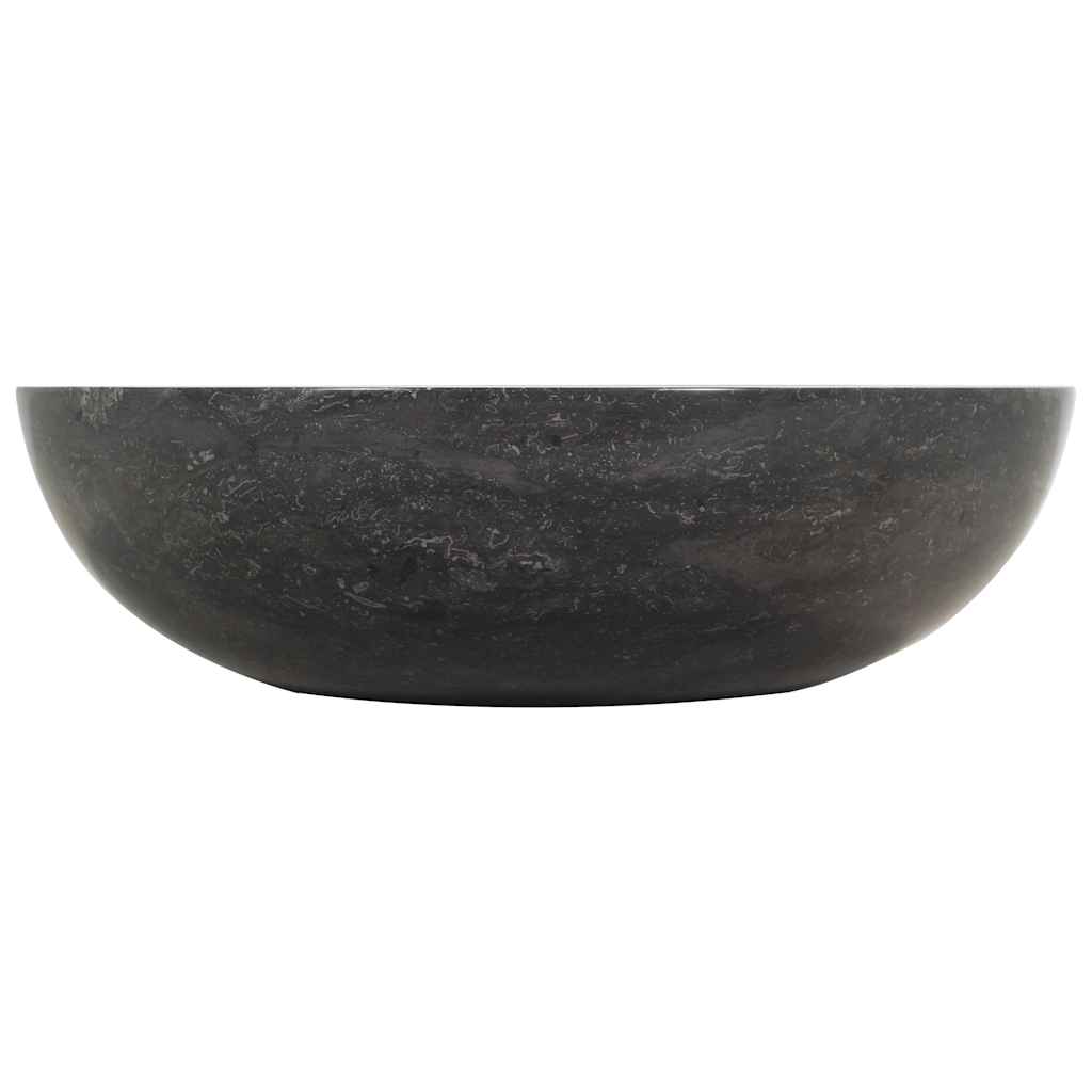 Vidaxl Umywalka, 40 X 12 Cm, Marmurowa, Czarna