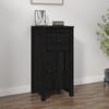 Day and Night - Day and Night Solid Black Pine Wood Sideboard 40x35x80 Cm