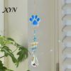 Wind Chime Pendant Crystal Cat Paw Chimes, Suncatchers for Windows Hanging, Multi-color Beaded Prism Rainbow Maker Indoor Outdoor Home Garden