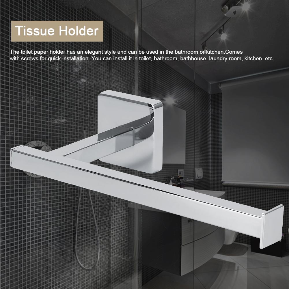 Wall Mounted Rack Toilet Roll Paper Holder Bathroom Tissue Storage Shelf