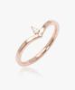 Helene Jewelry 925 Silver Teardrop Edge Ring (D Type)
