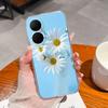 For Huawei Enjoy 80 P50 70x Y6 Y5 Y8p P40 Summer Fresh Flower Pattern Phone Cover Transparent Soft Silicone Anti Fall Protective Shell For Huawei Case