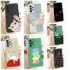 Luxury Pattern Case For Samsung Galaxy A73 SM-A736B Matte Shockproof Soft Liquid Silicone Cover For Samsung A 73 A73 5G Casing
