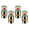 4Pcs Motorcycle Car Tire Pressure Monitor Valve Caps Sensor Indicator Eye Alert Auto Tire Pressure Inspection Tool Tire Valve