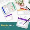 Large 7-Day Waterproof Pill Organizer with Color-Coded L-Size Zippered Pouches for Weekly Medication Storage