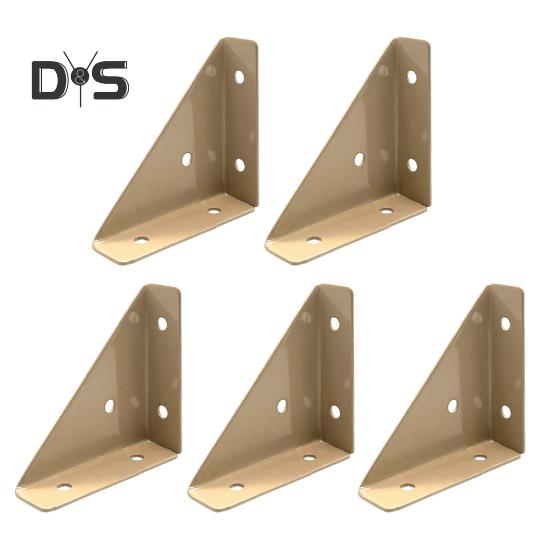 

5 шт. угловые скобы, нержавеющие, устойчивые к коррозии, простая установка, треугольные угловые скобы с углом 90 градусов, крепежные детали хаки