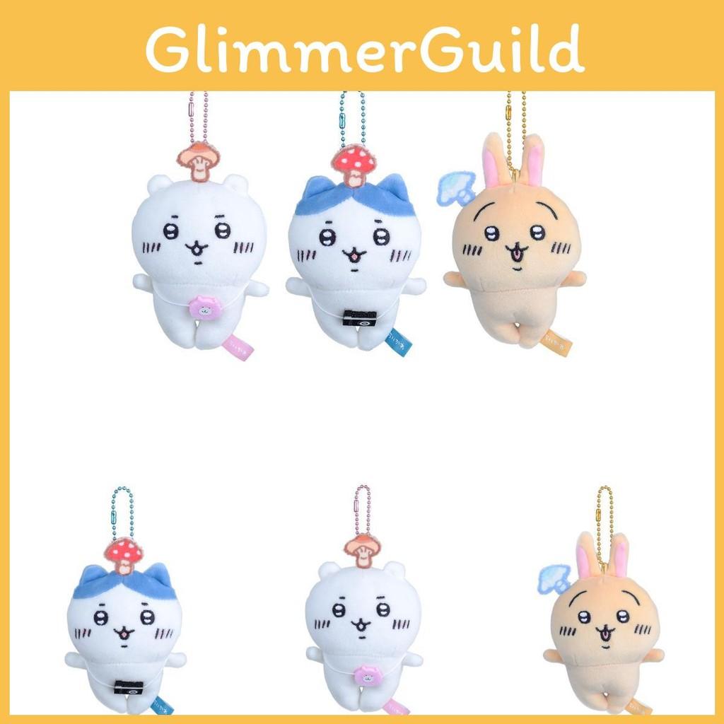 Cartoon Cute Chiikawa Hachiware Usagi Long Mushroom Plush Pendant Keychain
