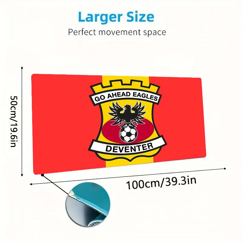 Go Ahead Eagles Print  Cushion Non-slip Laptop Tablet Big Mousepad XXL Mat Mini PC Playmat With Lock edge