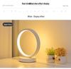 Nordic LED Table Lamp: Round Ring Bedside Light for Atmosphere, Sleep, and Breastfeeding