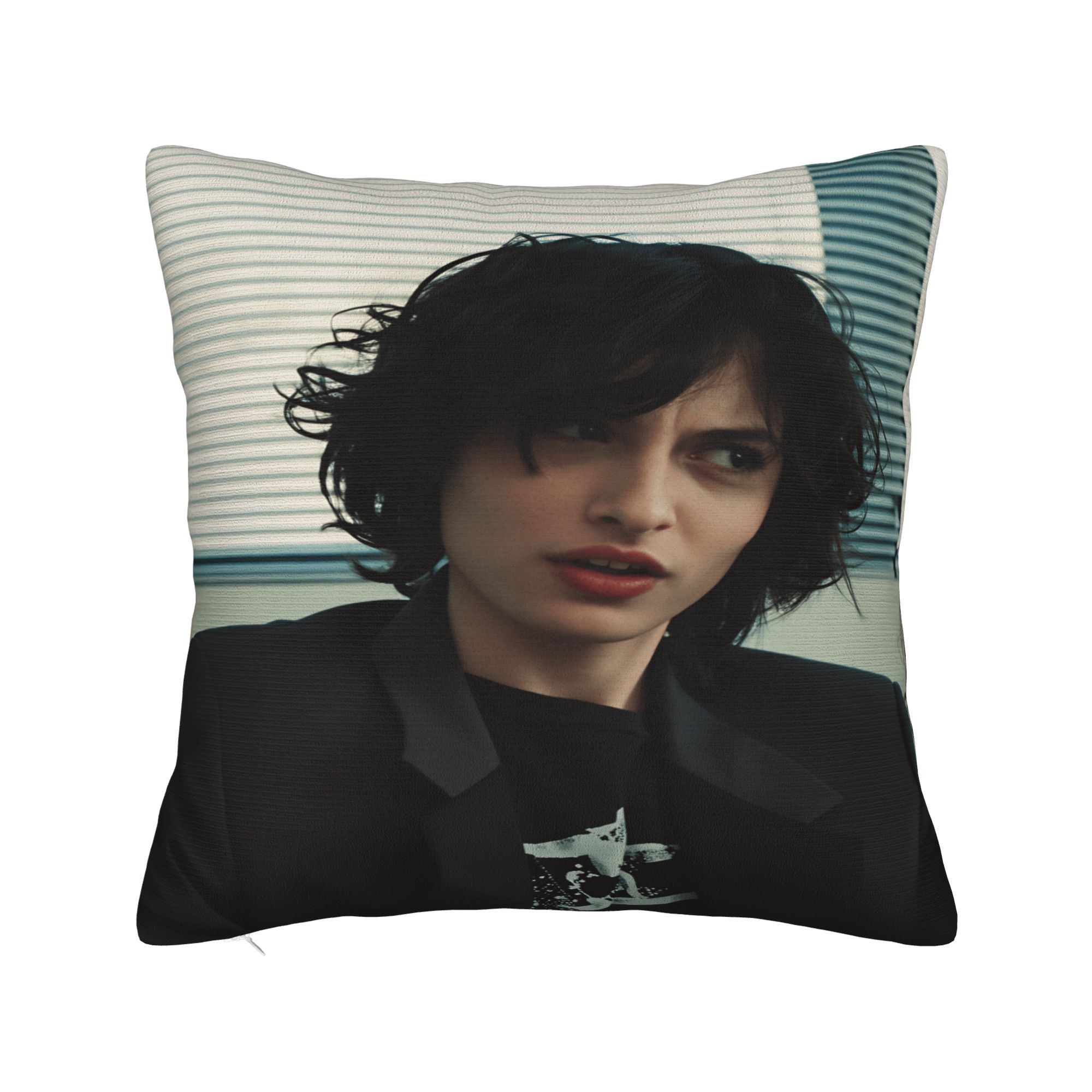

F-Finn Wolfhard Pillow Case Retro Trendy Pillow Cover Comfy Pillowcases For Couch Sofa Bedroom 12x12Inch
