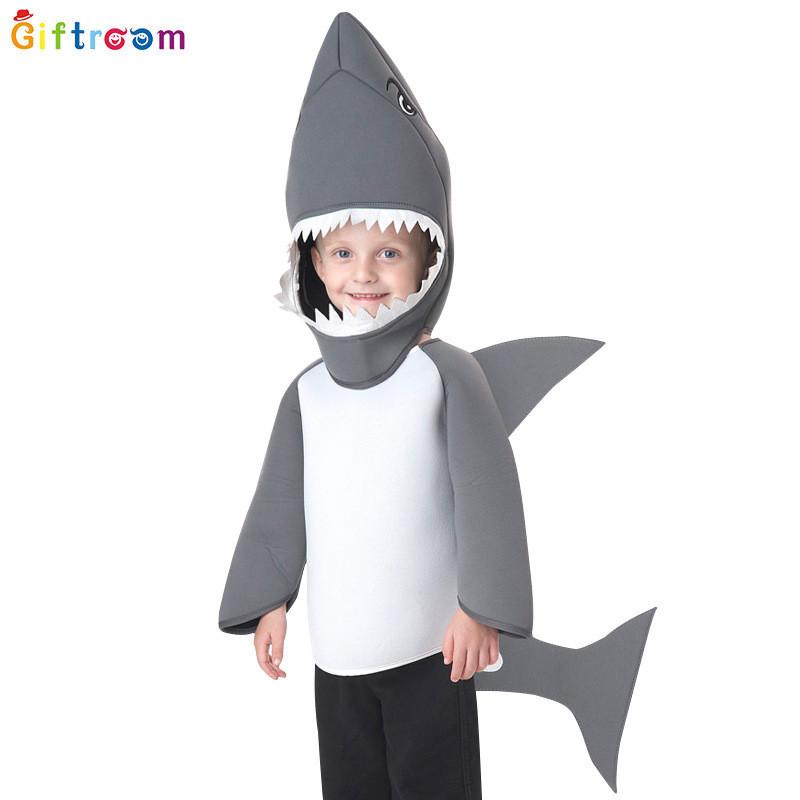 Fun And Festive Shark Outfit For Children Ideal For Ocean Adventure Dress Up