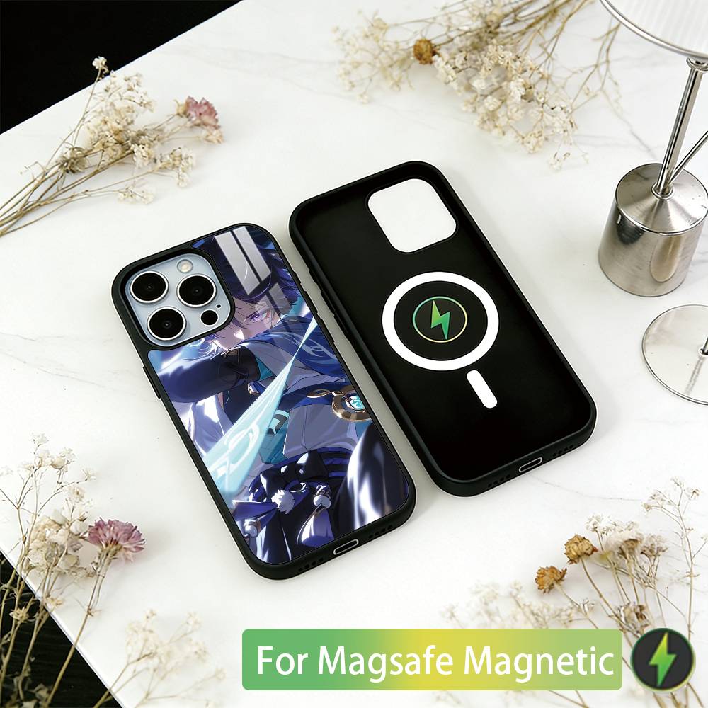 

Genshin impact Wanderer Phone Case For iPhone17,16,15,14,13,12,11 Plus,Pro Magnetic For Magsafe Wireless Charging iPhone11