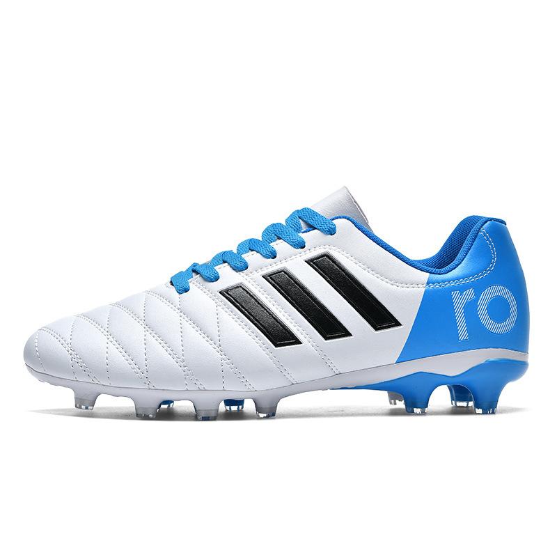 New low-top football shoes men and women children broken nails tf leather foot students AG long nails competition sports football shoes