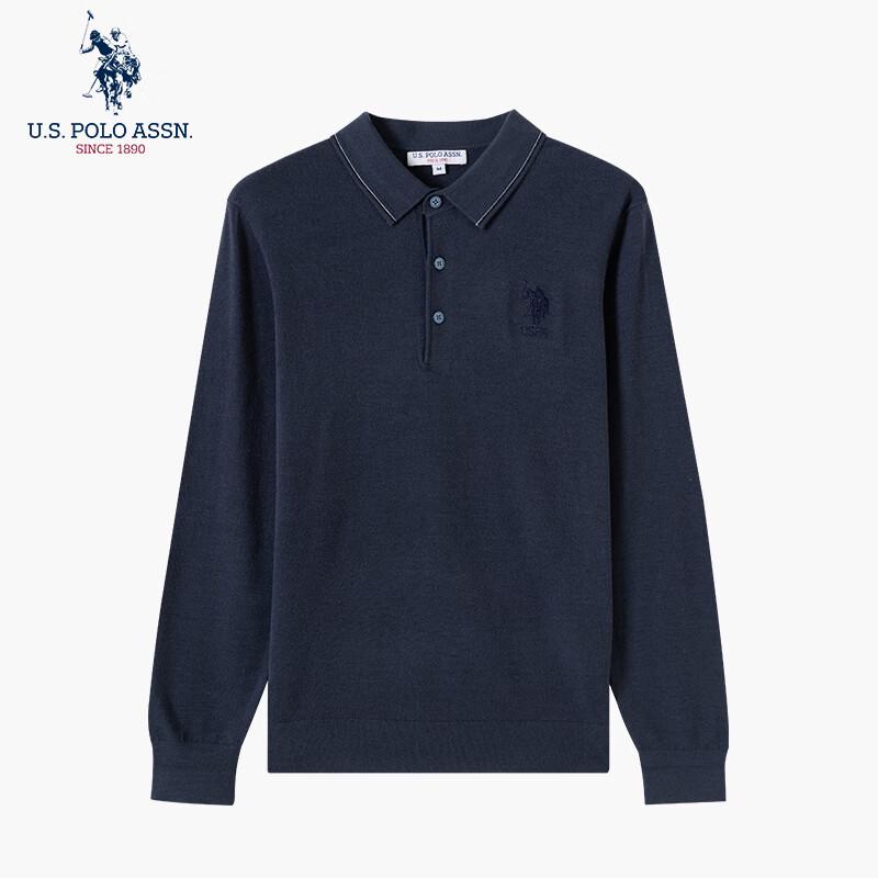 U.S. POLO ASSN. Men's Wool Blend Polo Sweater