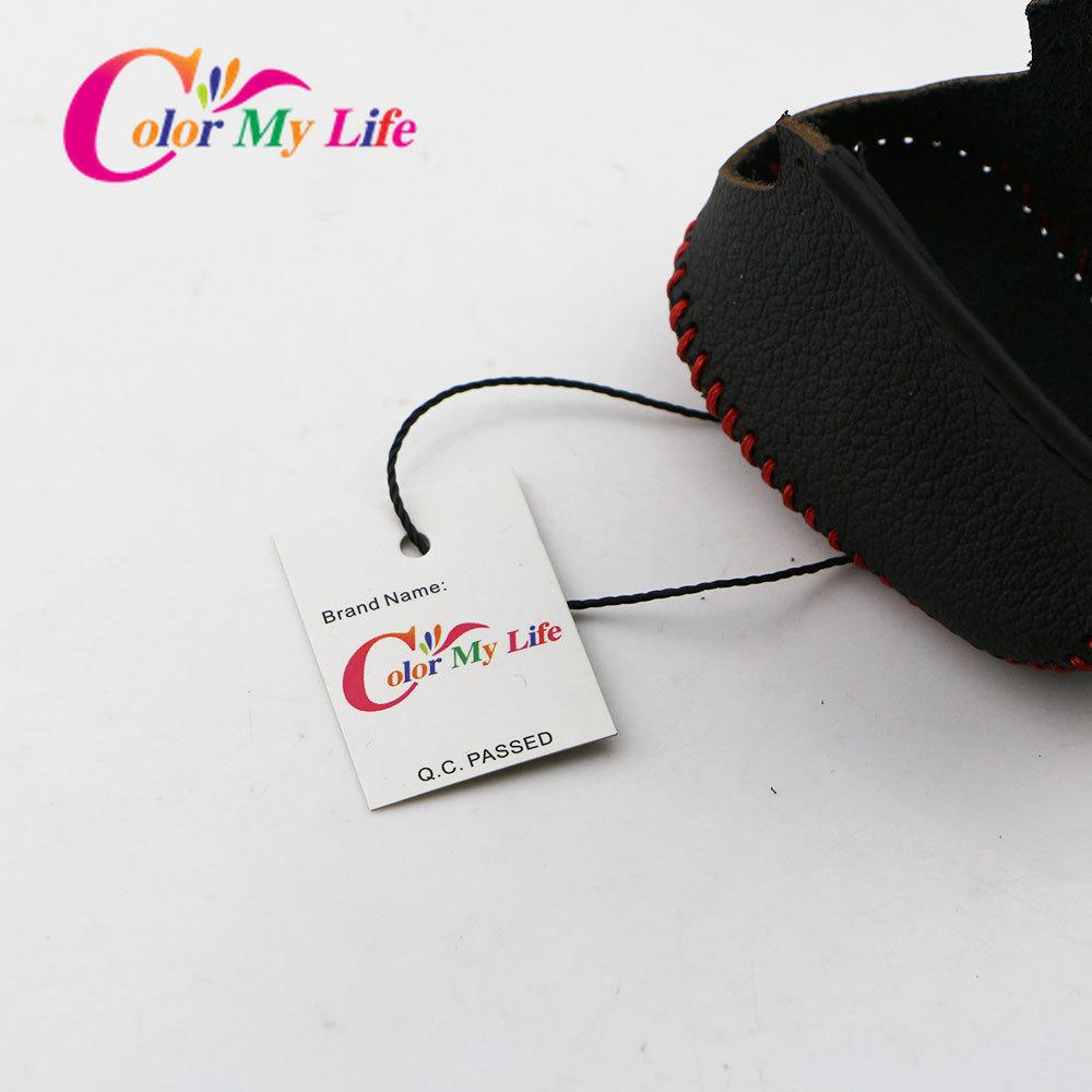 Color My Life Leather Car Gear Shift Collars for Infiniti QX50 QX70 QX80 EX FX35 37 G37 Gear Head Shift Knob Protection