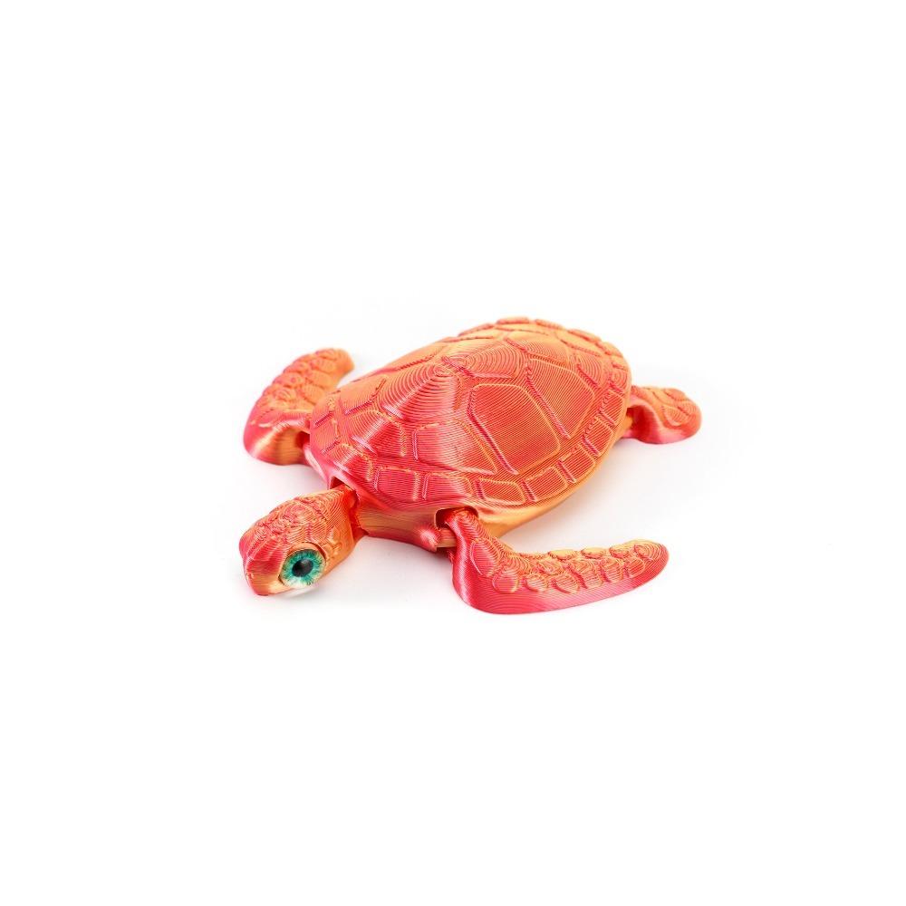 Cartoon 3D Printed Turtle Model Movable Sea Turtle Model Animal Figures  Creative Collection