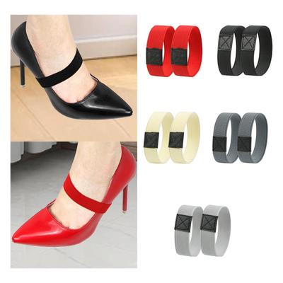 2 Pieces Elastic Shoe Straps for Women Girls Belt Shoelaces Elastic Band for Flats Leather Shoes Dance Shoes Stilettos Sandals