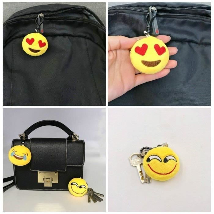 Plüschtier - jzk - Mini-Emoji - 45 Stück - 5 cm - mehrfarbig