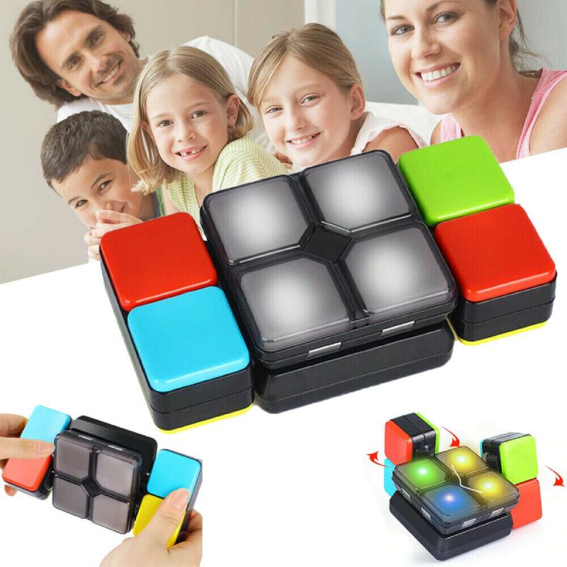 Led Music Magic Cube Puzzle Flip Slide Multiplayer Electronic Game Kid Gift Toys