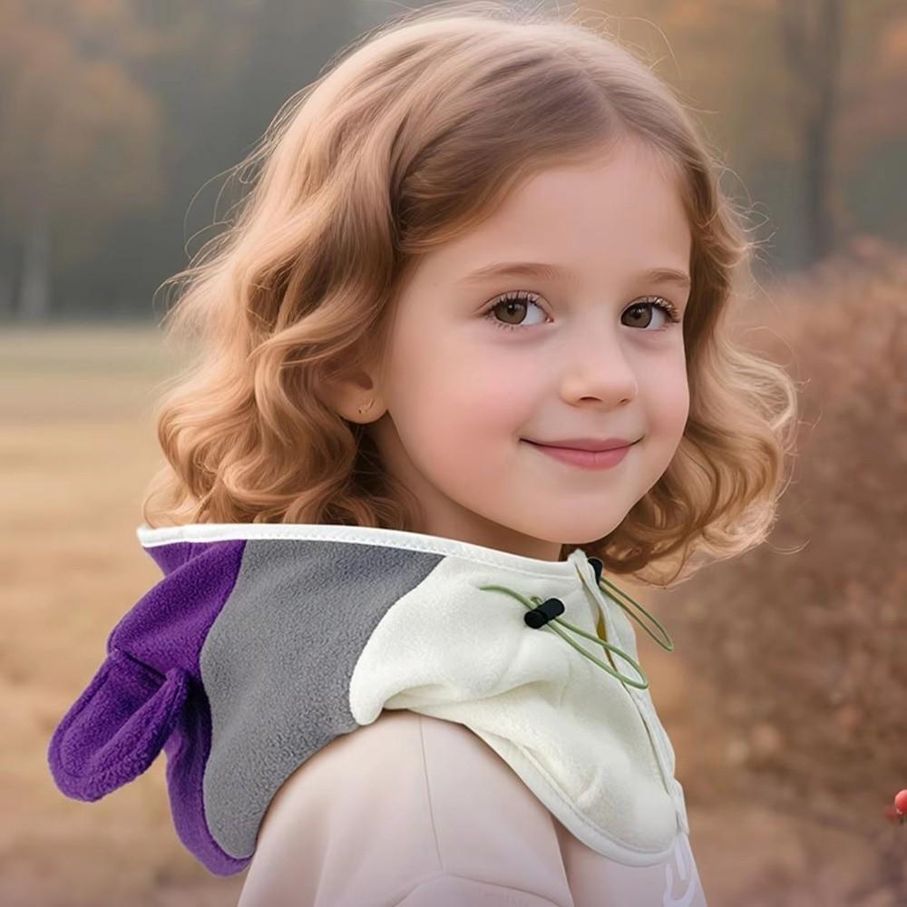 Winddichte Kinder-Wintermützen Verdickte Sturmhauben Mützen Schal-Set Kinder Kapuzenschal-Set Outdoor