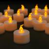 סט נרות LED ללא להבה (Votive) 100+ שעות פעולה נרות חשמליים מופעלים בסוללה תה-ליט לחתונה הצעת נישואין קישוט רומנטי