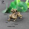 Antique Bronze Chinese Mythical Beast Qi Lin Statue 1 Pcs Copper Animal Ornaments Lucky Home Feng Shui Living Room Decorations