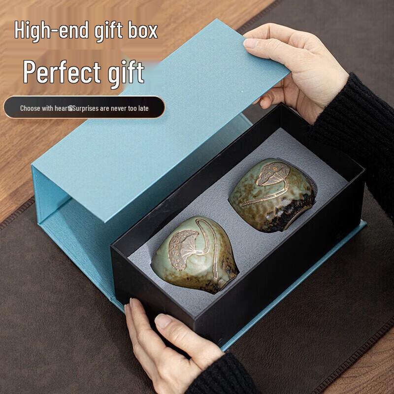 

Semi-Handmade Ceramic Master Teacup Gift Set (2-Pack)