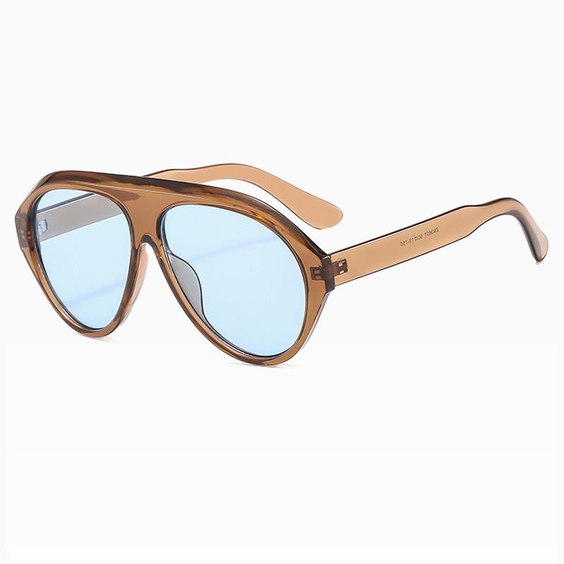 Y2k Sunglasses Female Pilot Style Oversized Fashion Glasses Uv400 For Outdoor Activities