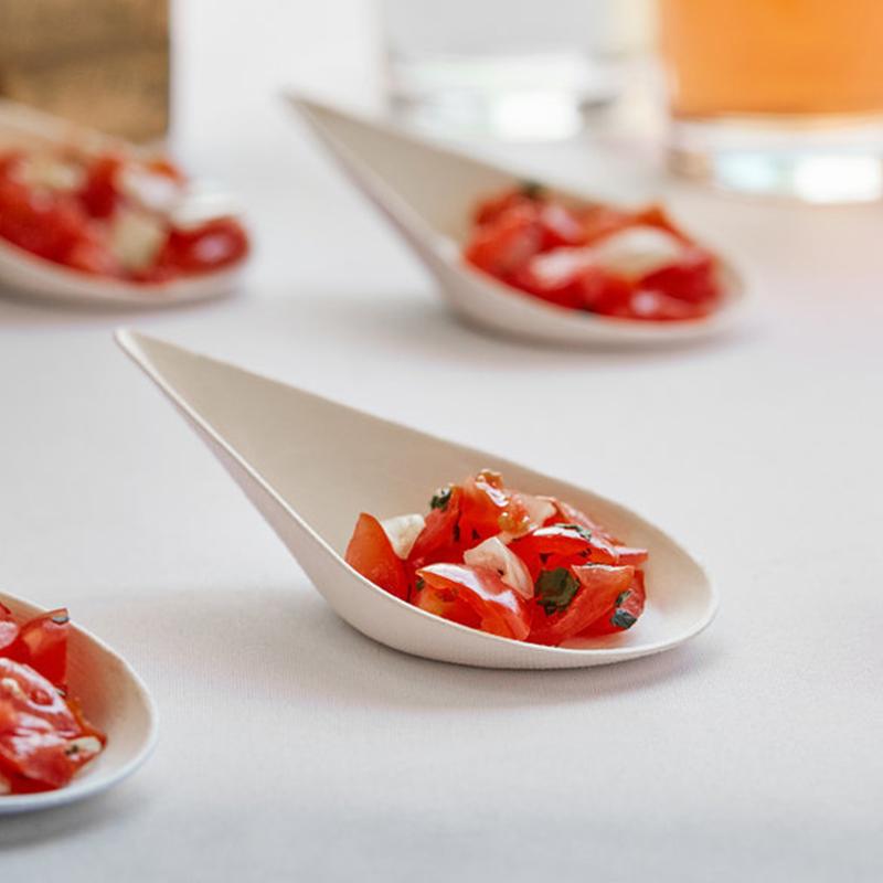 25 Peças Pratos de Degustação Pratos Descartáveis - Compostáveis em Casa Micro-ondas e Congeláveis Saco Branco Polpa de Cana Alimentos