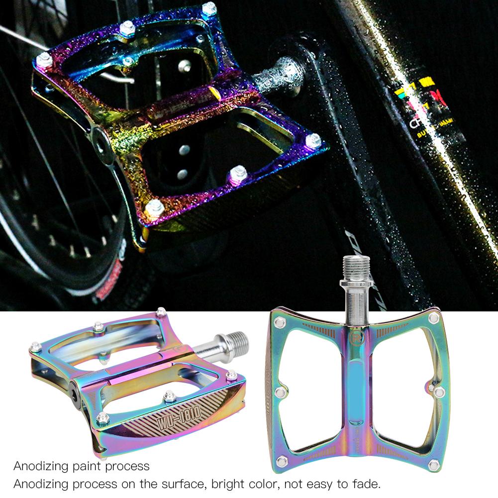 Mountain Bike   Accessories Left Right Non-slip Aluminum Alloy Bearing Pedals(Multiple Colors )