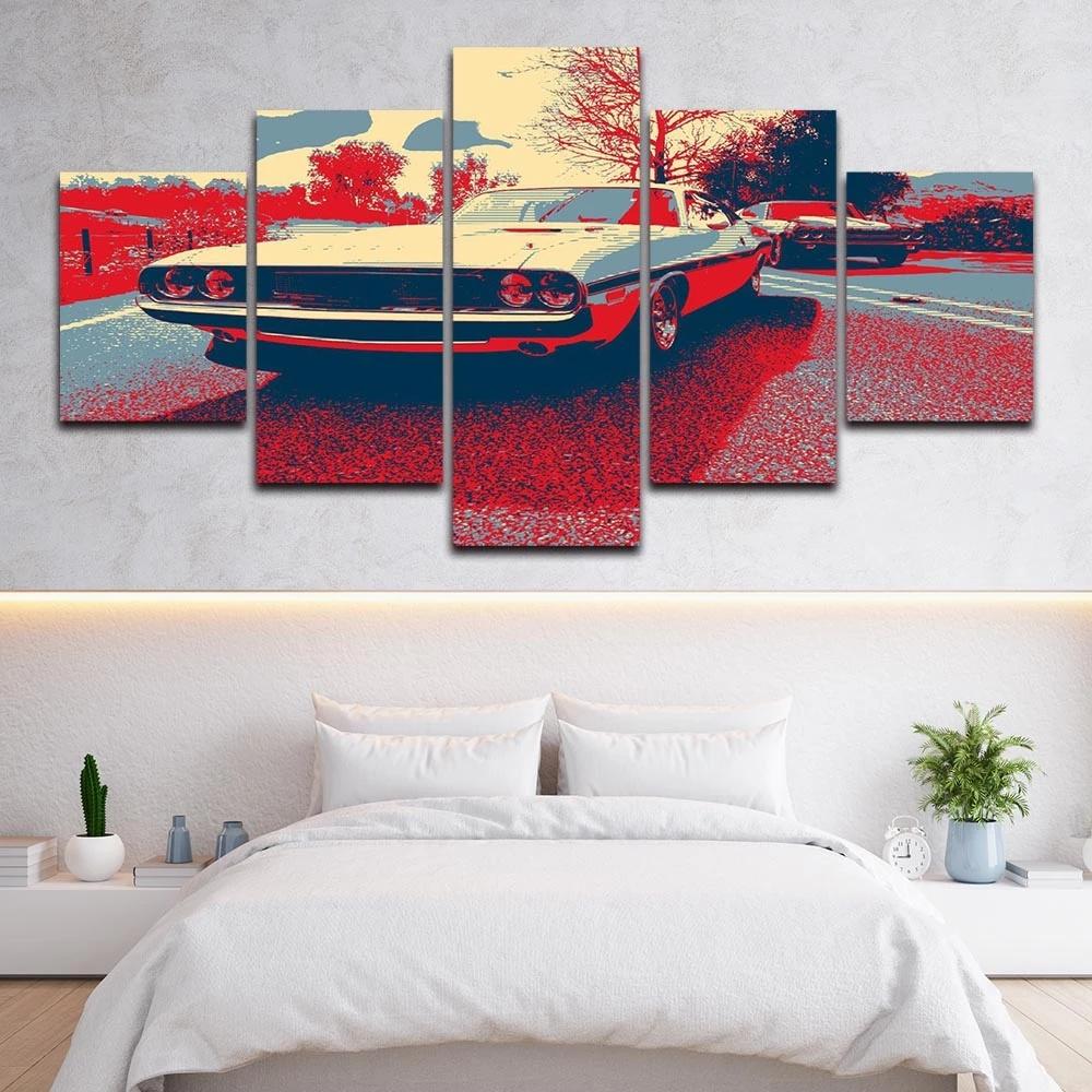 HD Prints 5 Pcs The Muscle Bros Canvas Picture Modern Wall Artwork Paintings Living Room Home Decor Modular No Framework Posters