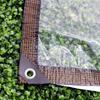 1PCS Transparent PE Rainproof Cloth Rainshed Insulation Plastic Cloths Outdoor Engineering Protective Cover Garden Courtyard Windproof Tarpaulin