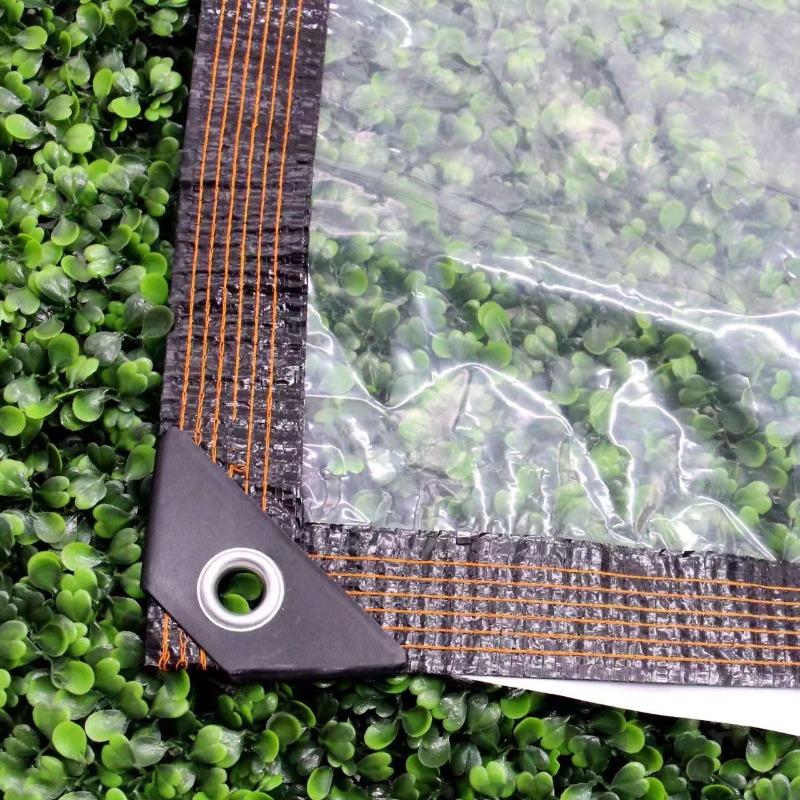 1PCS Transparent PE Rainproof Cloth Rainshed Insulation Plastic Cloths Outdoor Engineering Protective Cover Garden Courtyard Windproof Tarpaulin
