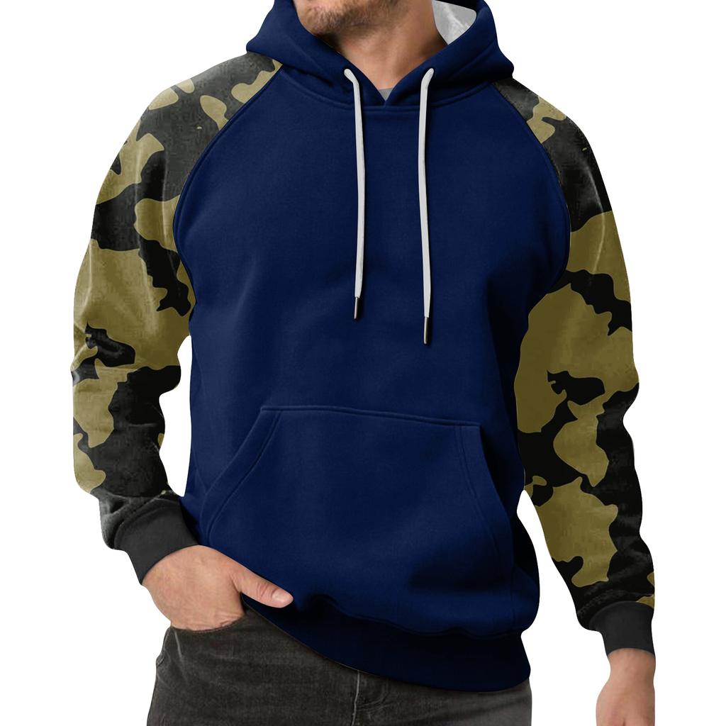 Men's Camouflage Sweatshirt Hoodie Men's Sports Large Size Casual Sweatshirt