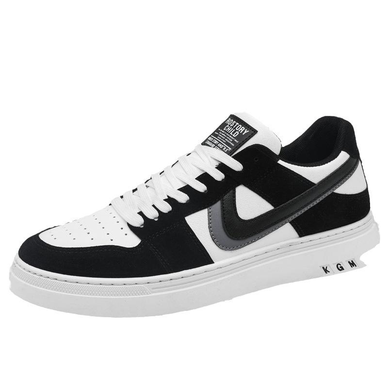 Pánské nové nízké kožené trendy boty Air Force Ne. 1 trendy populární pánská obuv všestranná ležérní sportovní plátěná obuv