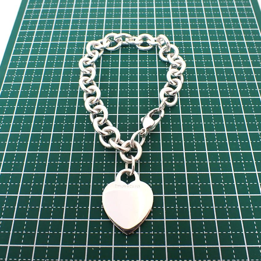 [Used] TIFFANY/Tiffany 925 Heart Tag Bracelet/j62-2