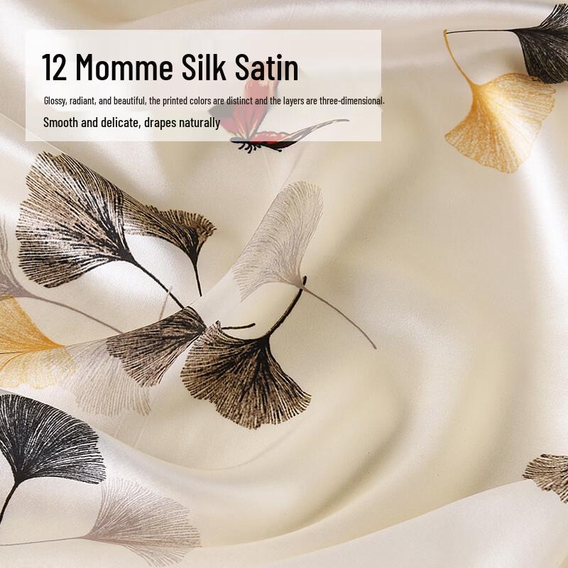 Chinese Style 12 Momme Silk Square Scarf