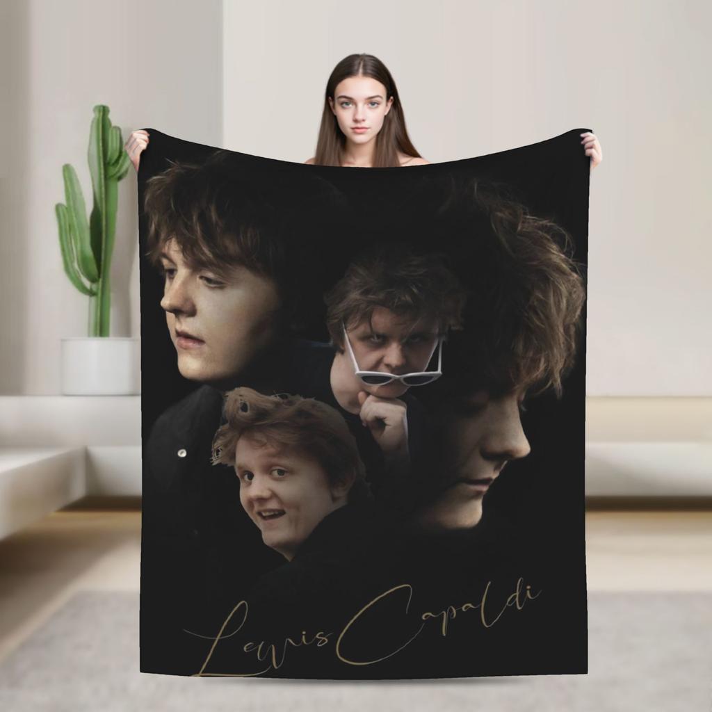 Lewis Capaldi Tour 2026 Gift Blanket For Men Women Ultra Soft Throw Blankets for Living Room 50x60 Inches Multiple Sizes