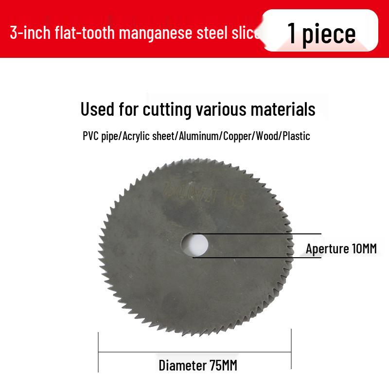 Mini 3" Lithium Battery Angle Grinder with 75mm Cutting Disc for Wood, Stone, and Metal.