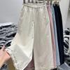2026 Early Spring Women's High-Waisted Elastic Wide-Leg Slimming Lace Pants