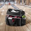 Borsa da Bowling per 2 Palle con Ruote Borsa da Bowling a Quattro Rotelle Scomparto per Scarpe